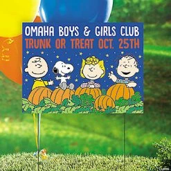 Top 10 🥰 Personalized Peanuts® 🎃 Halloween Trunk-or-Treat Yard Sign 👍