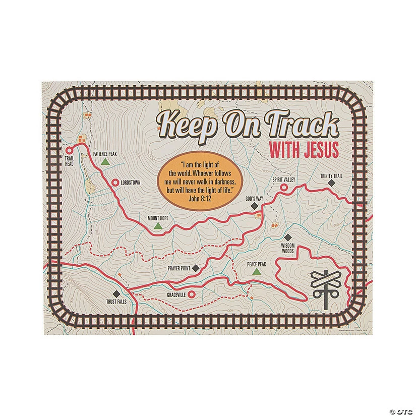 New 🔥 Railroad VBS Map Handout Sheets - 24 Pc. ❤️ - Image 2