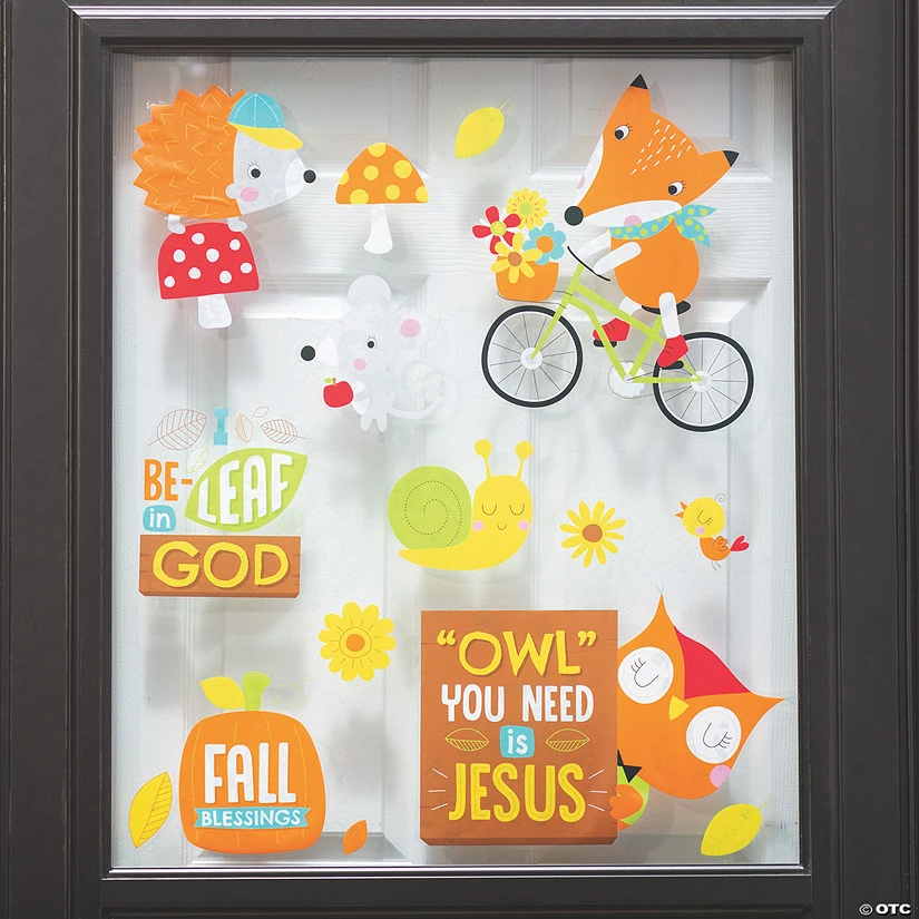 Budget ⌛ Faith Fall Animals Window Clings - 3 Pc. 🥰 - Image 2