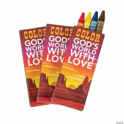 Best Sale 💯 4-Color Southwest VBS Crayons - 12 Boxes 😀