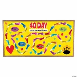 Flash Sale ⭐ 40 Day Lenten Journey with Jesus Bulletin Board Set 💯