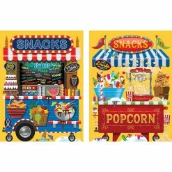 New 👍 Answers in Genesis Zoomerang VBS - Snacks Fabric Scene Setter 🥰
