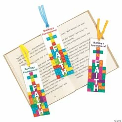 Wholesale 🎁 Building a Foundation of Faith Bookmarks - 24 Pc. 🌟