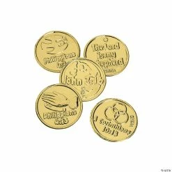 Top 10 🤩 Bulk Bible Verse Goldtone Coins - 144 Pc. ⭐
