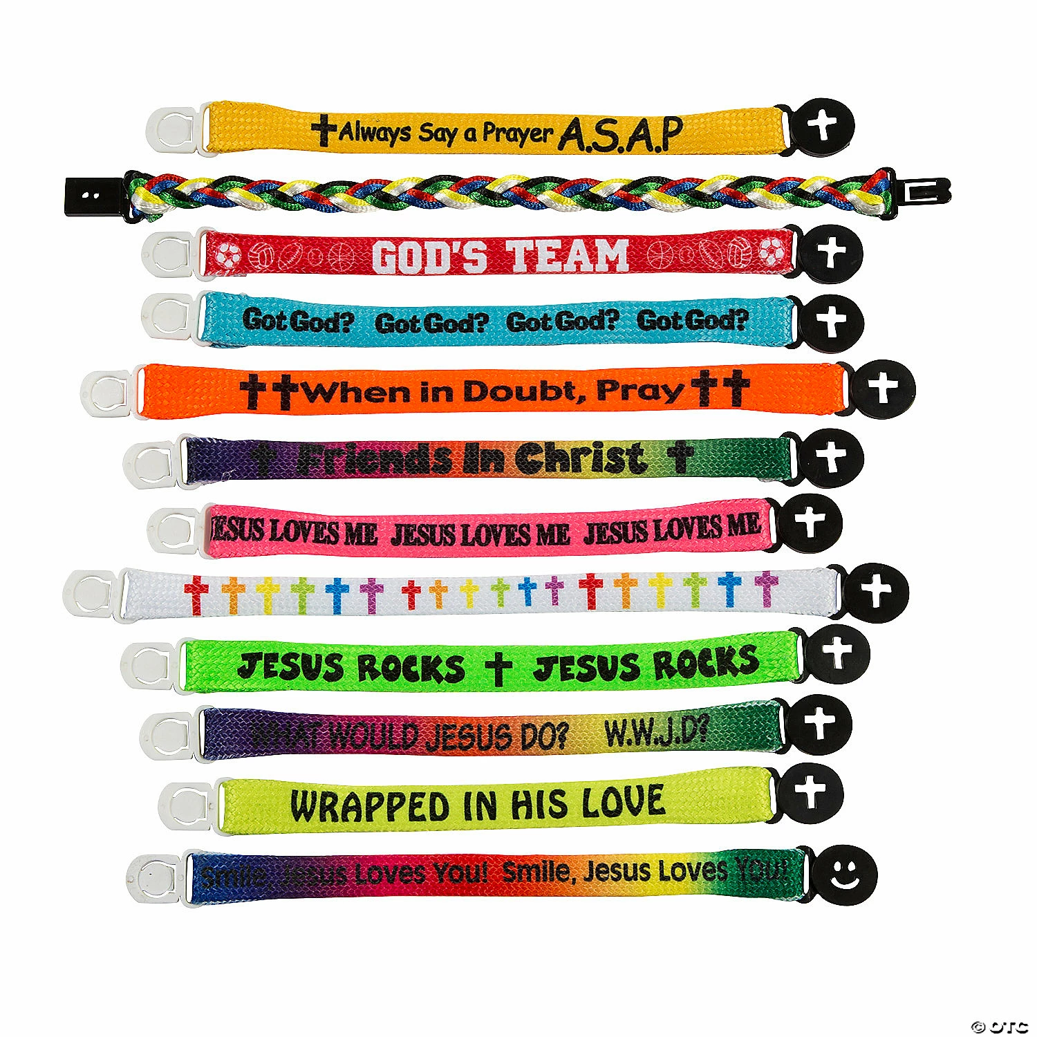 Flash Sale ๐ Bulk Religious Friendship Bracelet Assortment - 150 Pc. โค๏ธ - Image 2