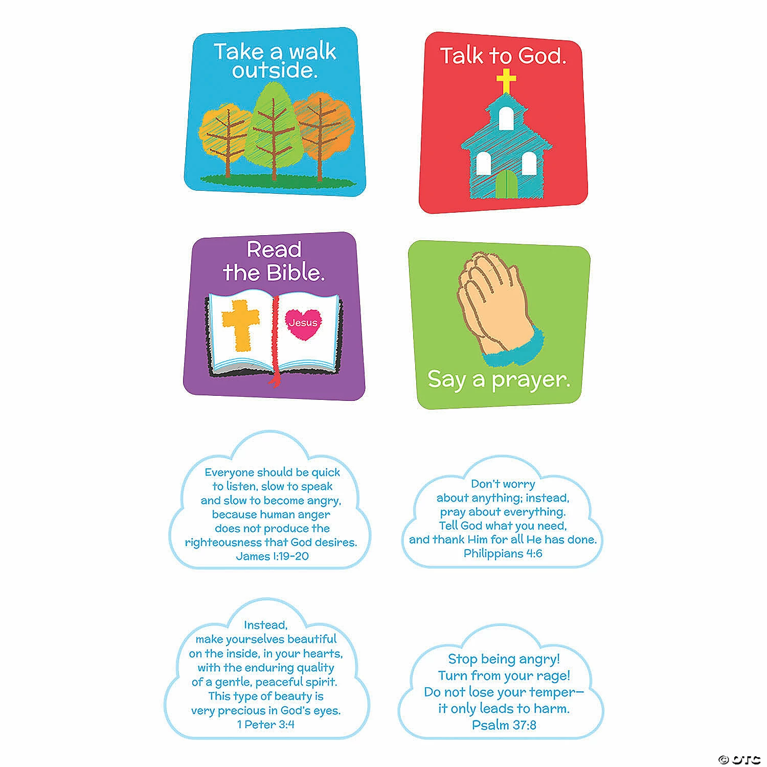 Best Sale π Calm Down Religious Mini Cutouts π₯