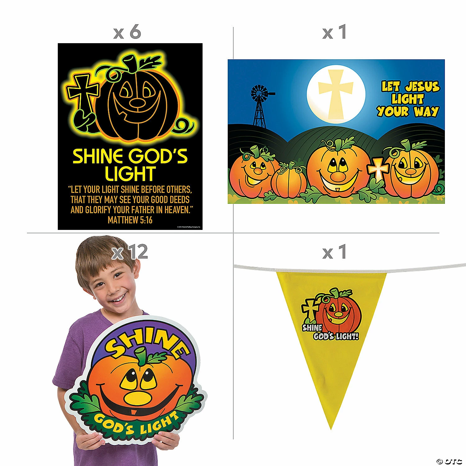 Flash Sale 🥰 Christian Pumpkin Classroom Decorating Kit - 25 Pc. ⌛ - Image 2