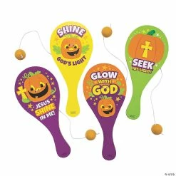 Top 10 🤩 Christian Pumpkin Paddleball Games - 12 Pc. ⭐