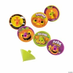 Coupon ❤️ Christian Pumpkin Spin Tops - 144 Pc. 🔥