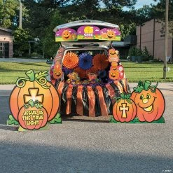 Brand new 👏 Christian Pumpkin Trunk-or-Treat Grand Decorating Kit - 35 Pc. 🧨