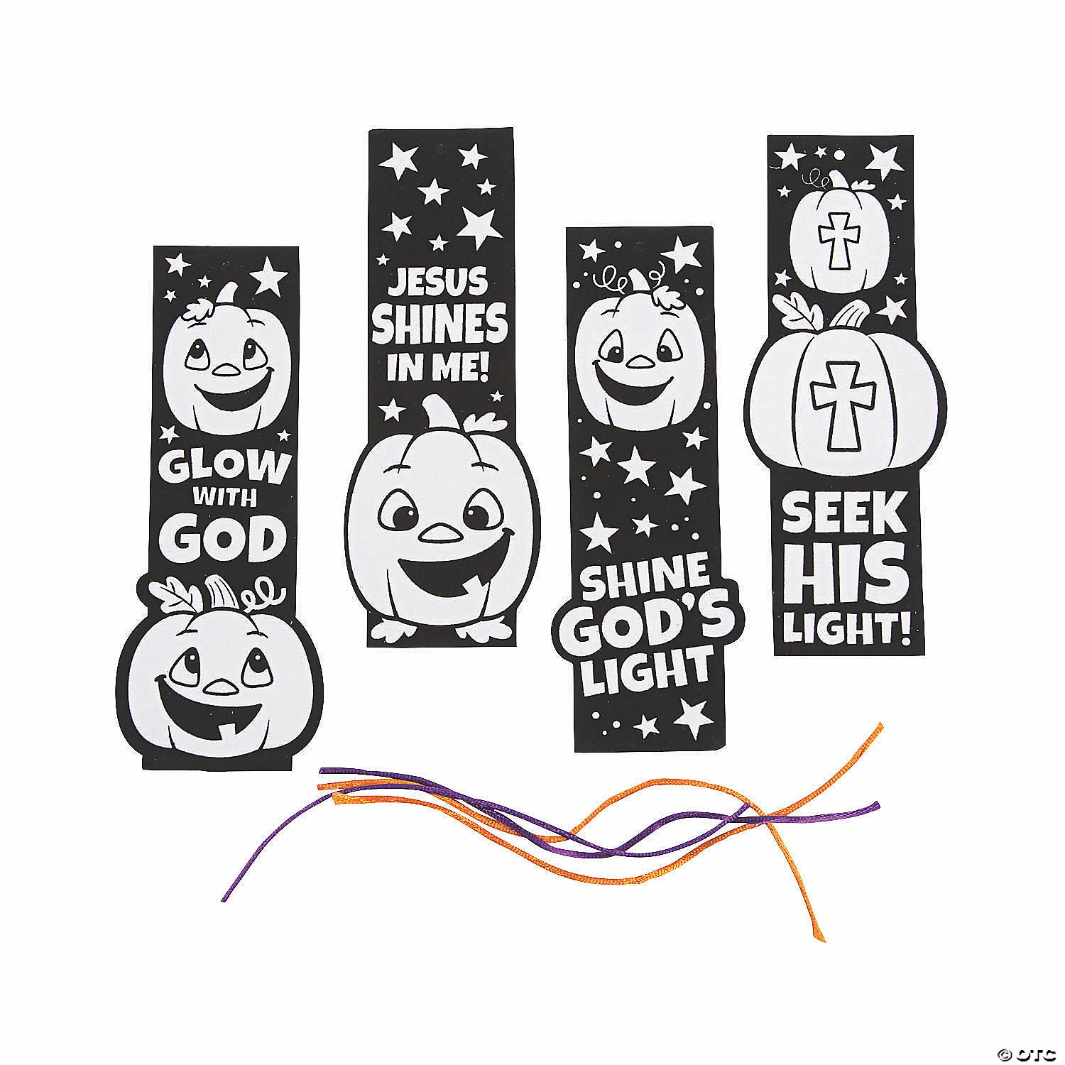 Wholesale ๐ Color Your Own Christian Pumpkin Fuzzy Bookmarks - 12 Pc. ๐ - Image 3