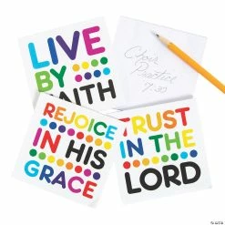 New π Colorful Bible Verse Notepads - 24 Pc. π