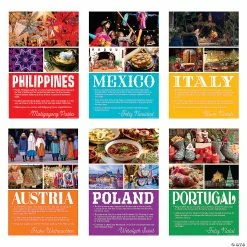 Best Sale 🌟 Faith 🎄 Christmas Around the World Poster Set - 6 Pc. 🔥