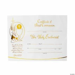 New ⌛ First Communion Certificates - 30 Pc. 👏