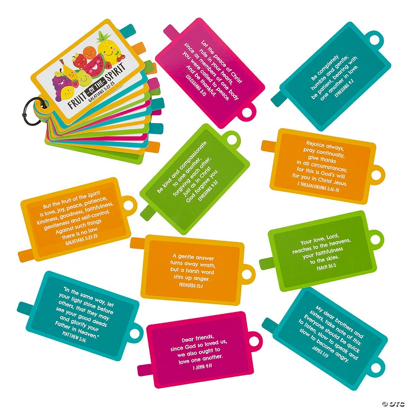 Best reviews of π Fruit of the Spirit Bible Verse Cards on a Ring - 12 Pc. β¨