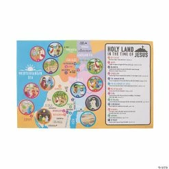 Wholesale 🎉 Giant Bible Map Sticker Scenes - 12 Pc. 🌟