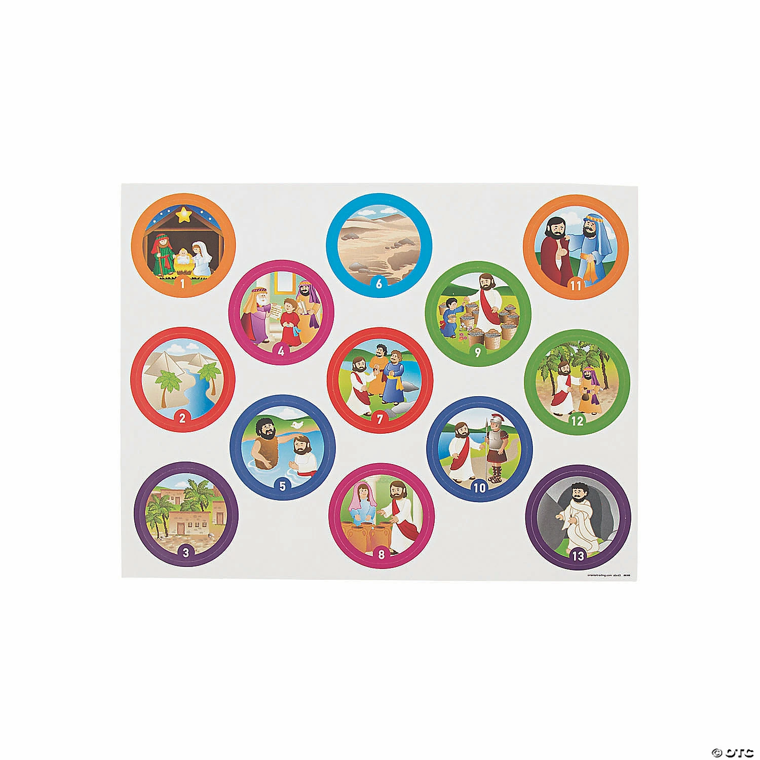 Wholesale ๐ Giant Bible Map Sticker Scenes - 12 Pc. ๐ - Image 3
