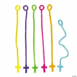 Budget 😍 Glow-in-the-Dark Sticky Crosses - 72 Pc. 🛒