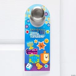 Cheapest 🤩 Hanukkah Doorknob Hanger Sticker Scenes - 12 Pc. 🔥