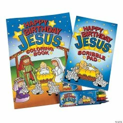 Coupon ๐ Happy ๐ฅณ Birthday Jesus Coloring Sets - 12 Pc. ๐