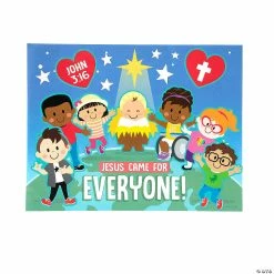 Best Sale ❤️ Jesus Came for Everyone Sticker Scenes - 12 Pc. 😍