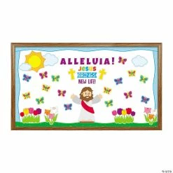 Deals 🎉 Jesus Gives New Life Bulletin Board Set 😉