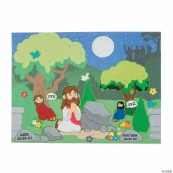 Coupon 💯 Jesus in the Garden Mini Sticker Scenes - 12 Pc. 🛒
