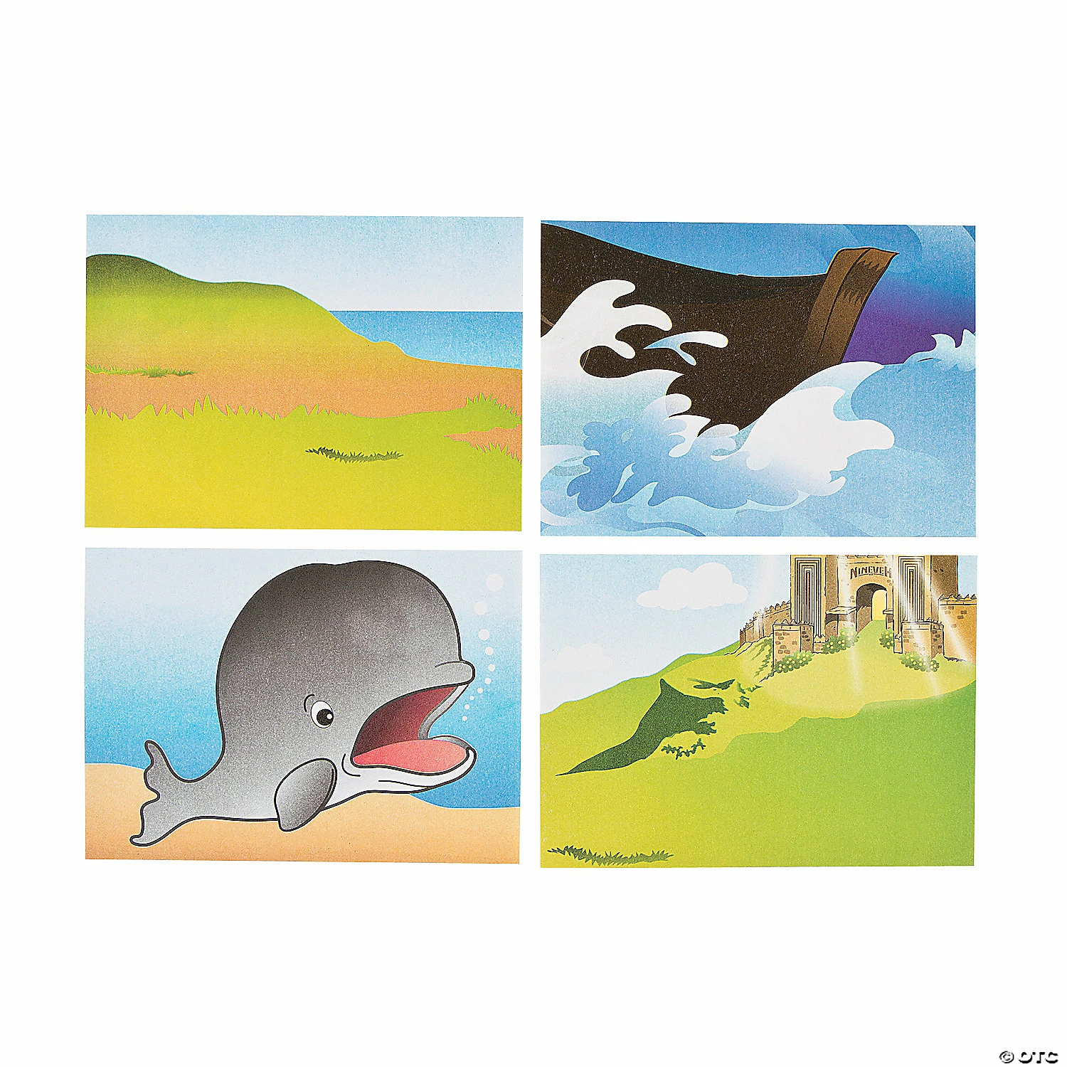 Hot Sale 🌟 Jonah & the Whale Sticker Scenes - 24 Pc. 😀 - Image 3
