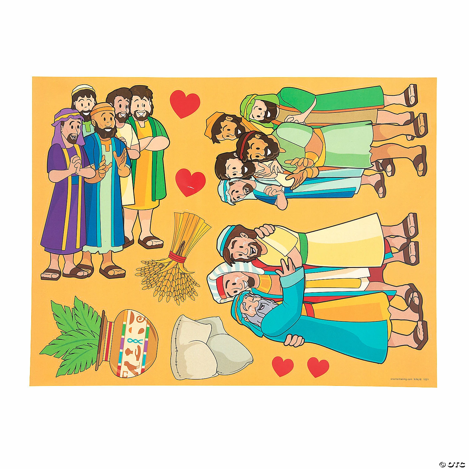 Wholesale ๐ฏ Joseph Forgives Sticker Scenes - 12 Pc. ๐ฅฐ - Image 3
