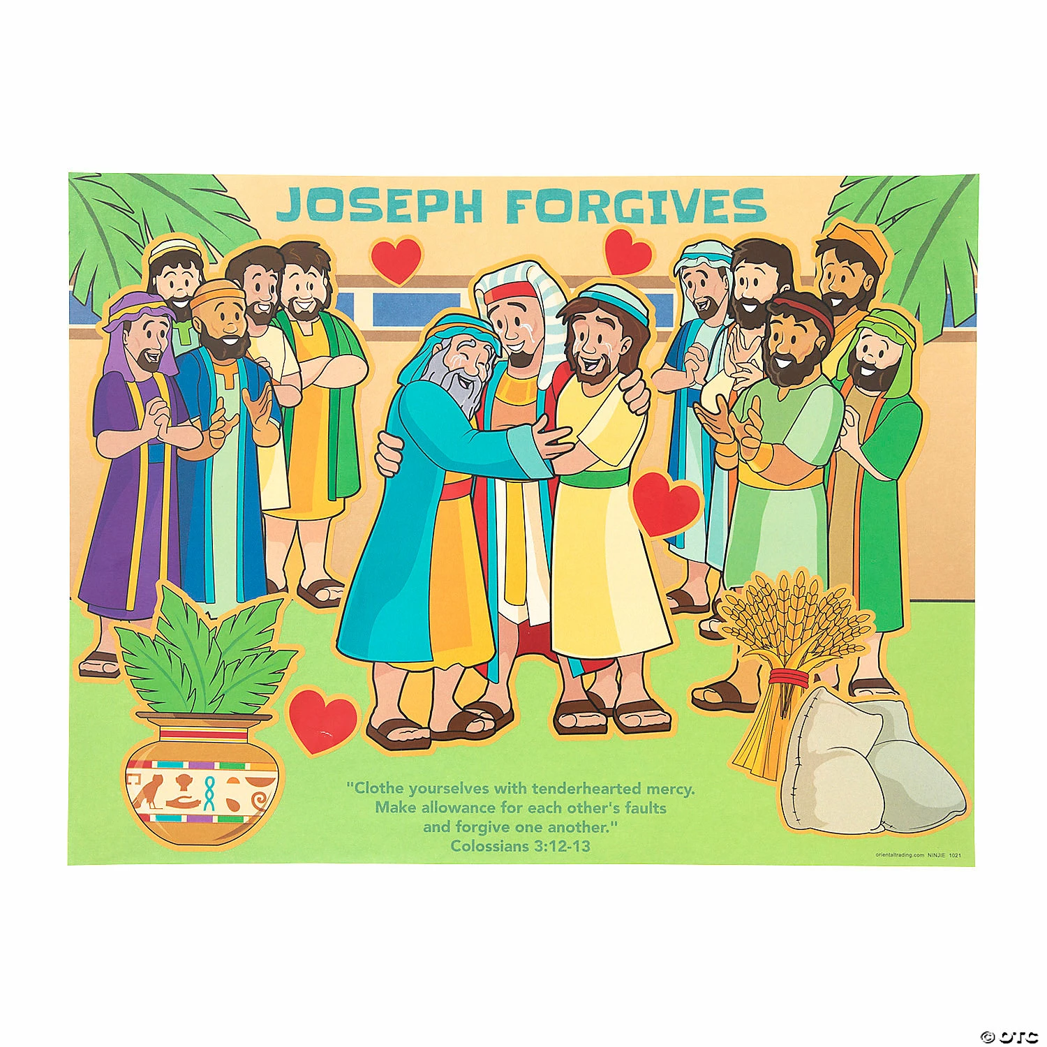 Wholesale ๐ฏ Joseph Forgives Sticker Scenes - 12 Pc. ๐ฅฐ
