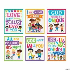 Top 10 💯 Kids’ Faith & Diversity Poster Set - 6 Pc. 🔔