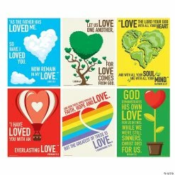 Deals 😀 Love of Jesus Poster Set - 6 Pc. ✨