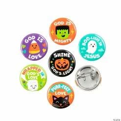 Best reviews of 🧨 Mini Religious 🎃 Halloween Buttons - 48 Pc. 🎁