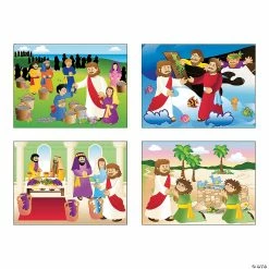 Outlet 🛒 Miracle of Jesus Mini Sticker Scenes - 24 Pc. 🤩