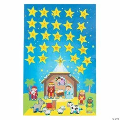 Coupon ✔️ Nativity Advent Calendar Sticker Scenes - 12 Pc. 😀