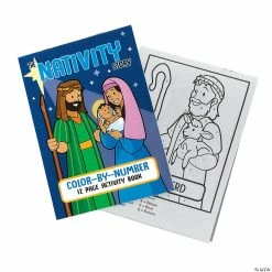 Outlet ⭐ Nativity Color by Number Activity Books - 24 Pc. 🌟