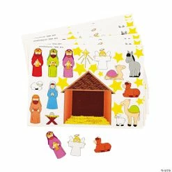 Wholesale π Nativity Scene Stickers - 12 Pc. β