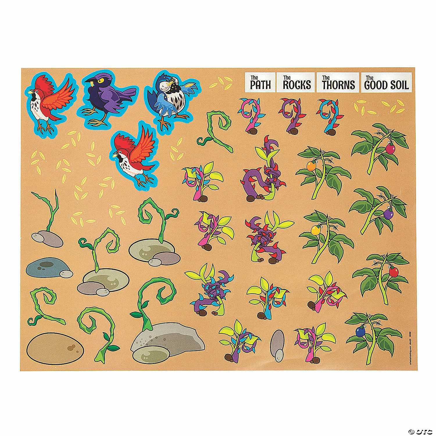 Deals ๐งจ Parable of the Sower Sticker Scenes - 12 Pc. ๐ - Image 3