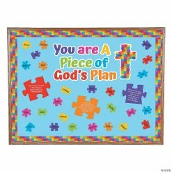 Best Pirce 🎁 Piece of God’s Plan Bulletin Board Set - 48 Pc. 😀