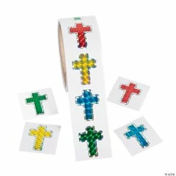 Best deal 🔔 Prism Cross Sticker Roll - 100 Pc. 💯
