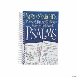Best Sale 🔔 Psalms Word Search Puzzles & Fun Fact Challenges Spiral Book ❤️