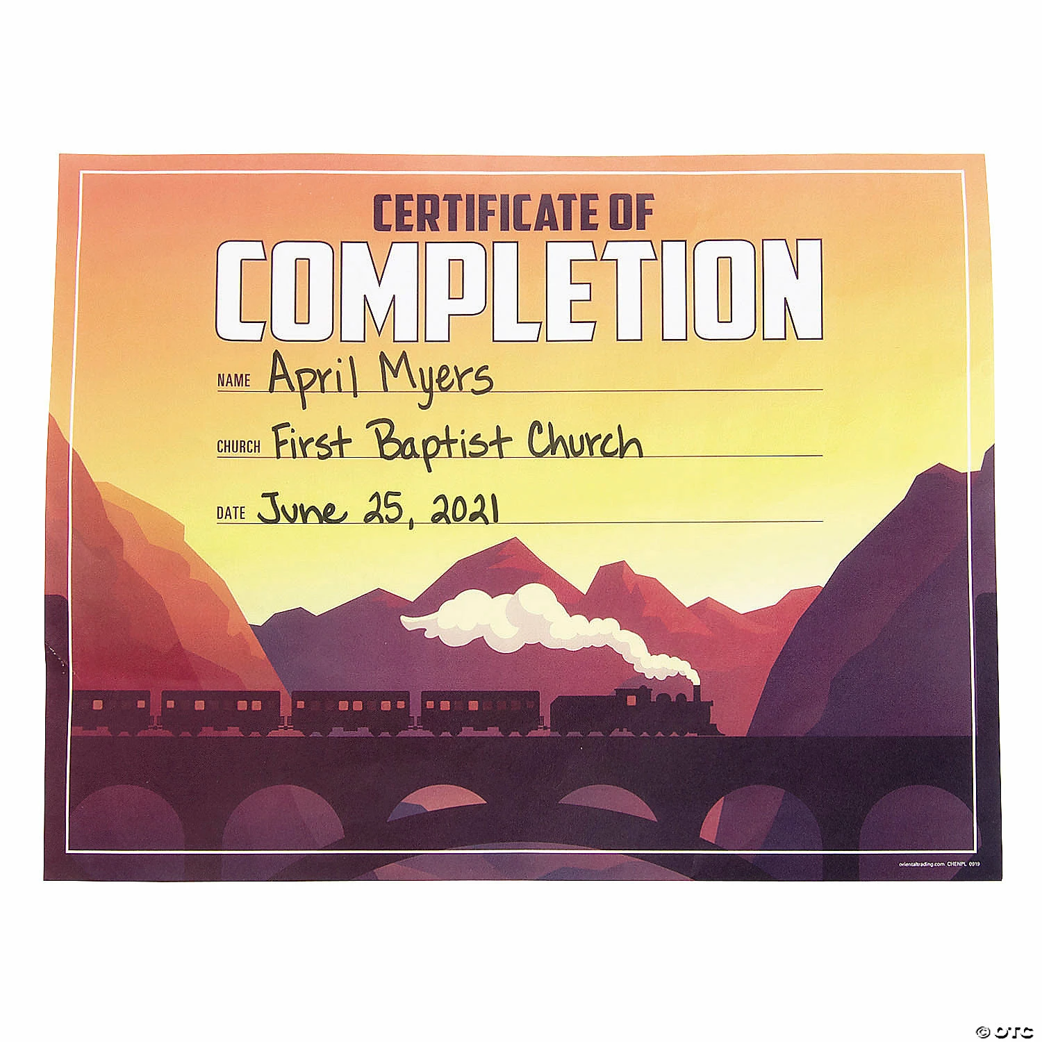 Best deal ๐ฅ Railroad VBS Certificates of Completion โ๏ธ - Image 2