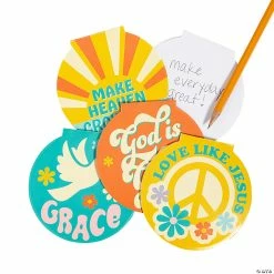 Hot Sale β Religious Groovy Notepads - 24 Pc. π