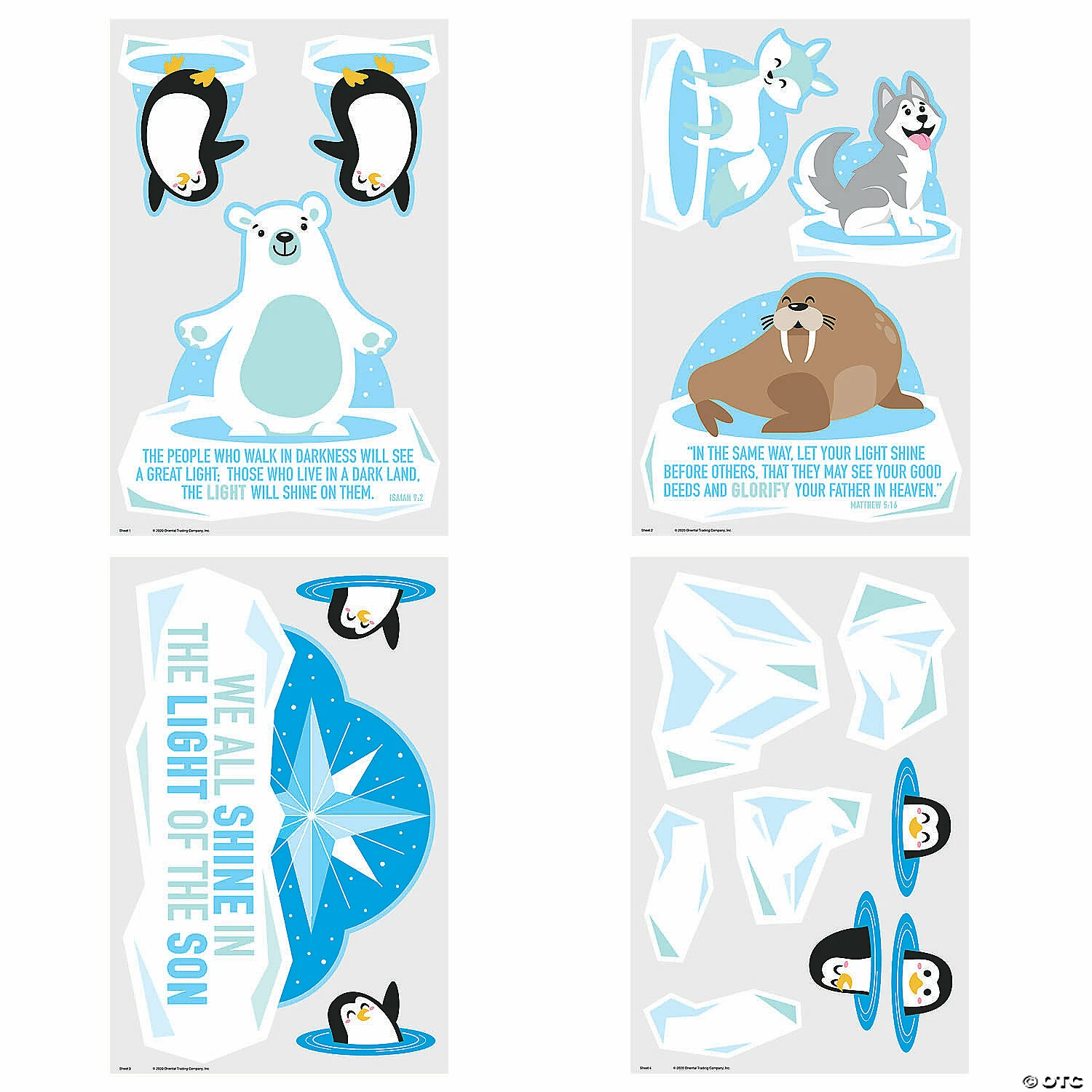 Coupon π Religious Winter Animals Bulletin Board Set π - Image 2