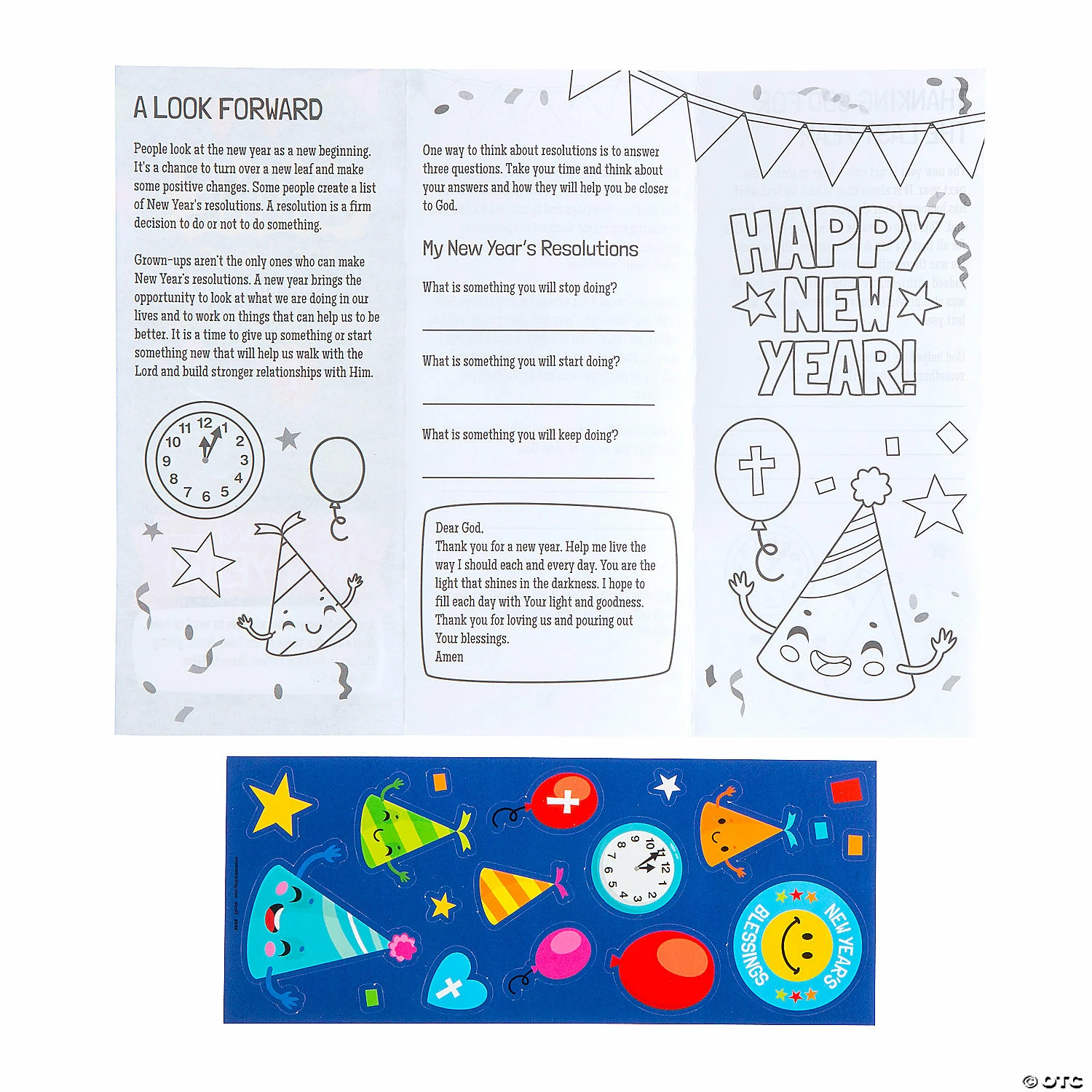 Wholesale ๐ฅฐ Shine for Jesus New Yearโs Activity Sheets - 12 Pc. ๐ - Image 3