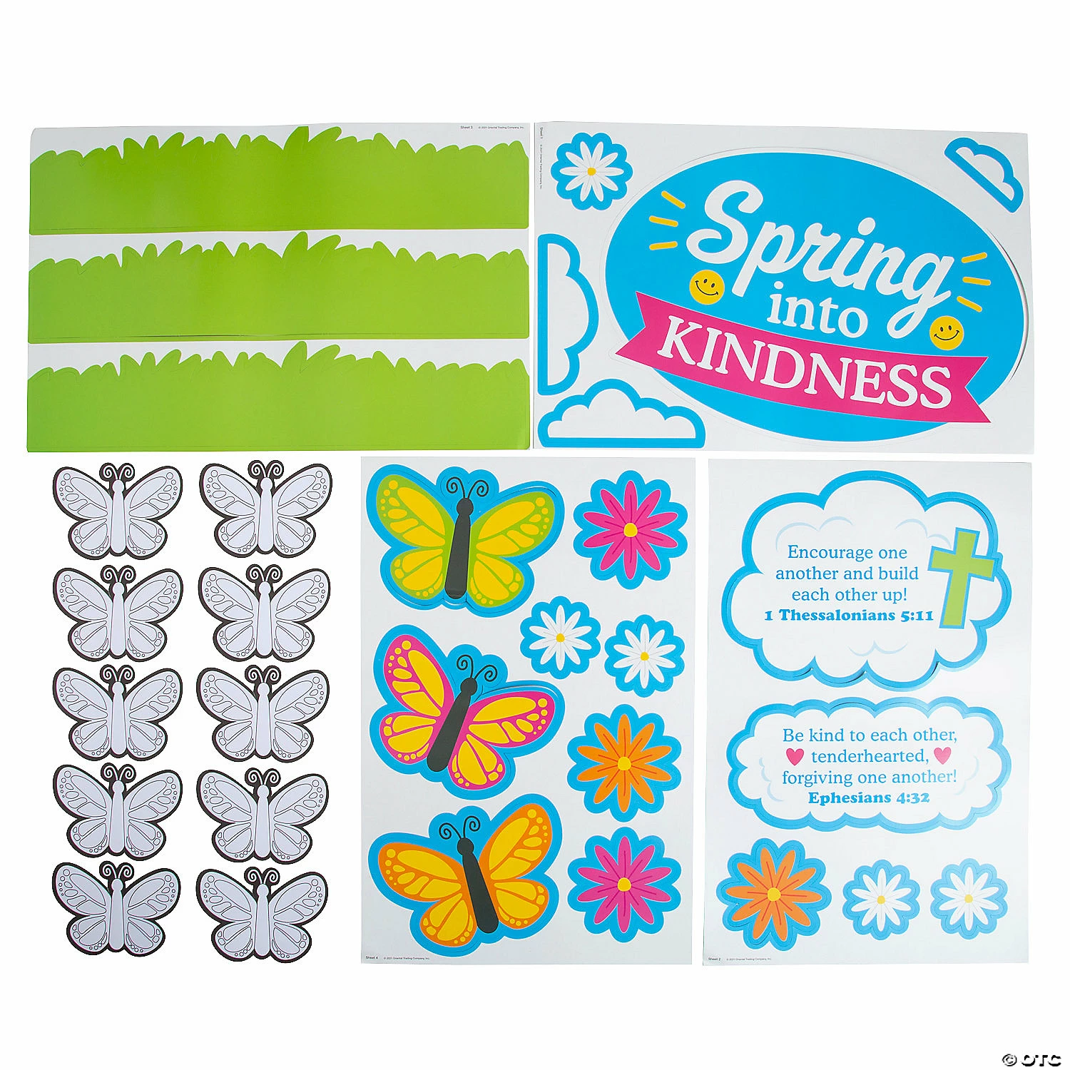 Discount 😍 Spring into Kindness Bulletin Board Set - 45 Pc. 🥰 - Image 2