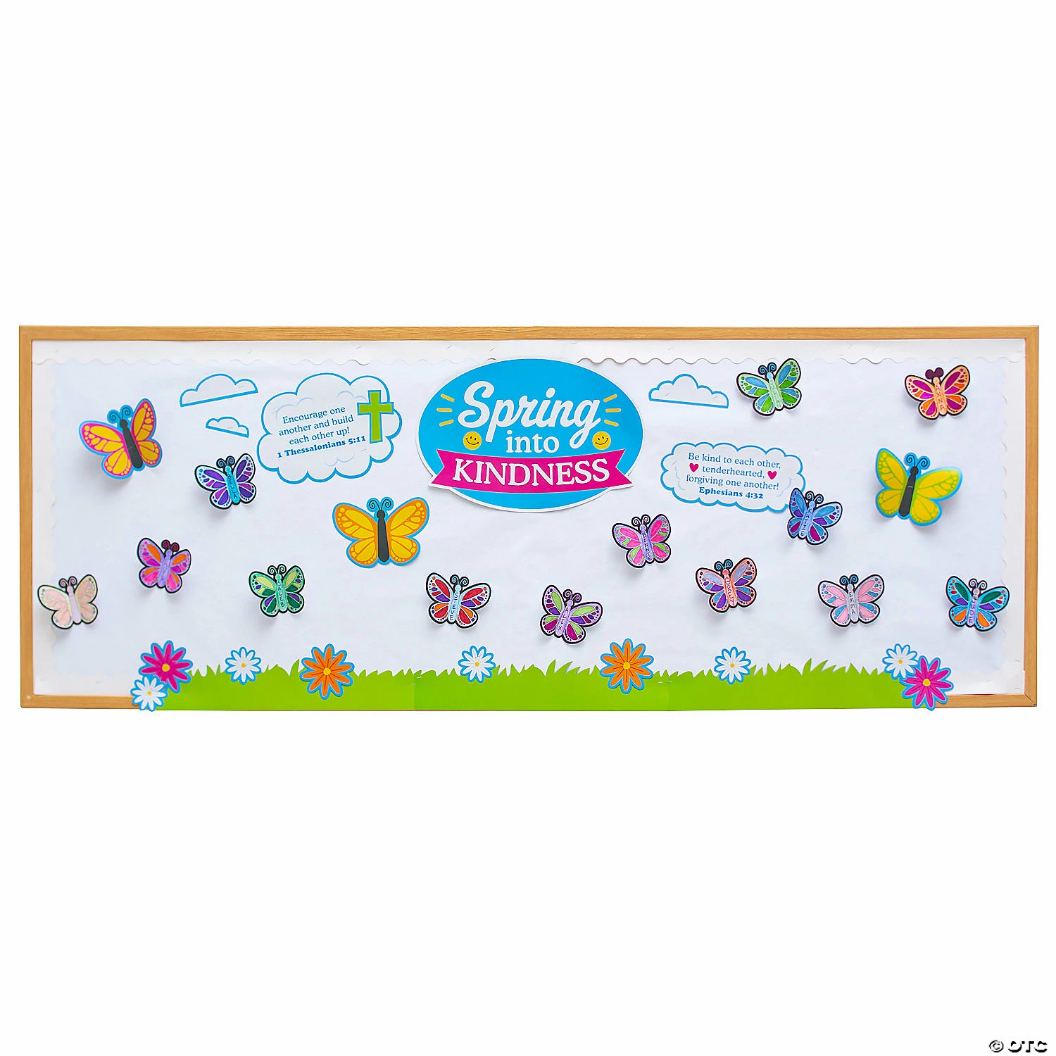 Discount 😍 Spring into Kindness Bulletin Board Set - 45 Pc. 🥰