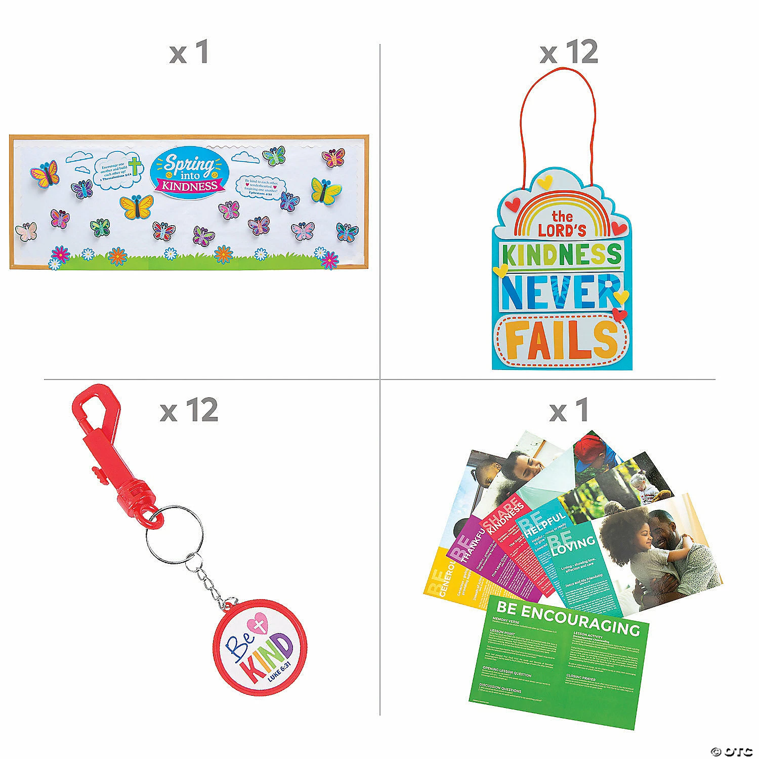 New 😉 Spring Into Kindness Religious Classroom Lesson Kit for 12 😍 - Image 2