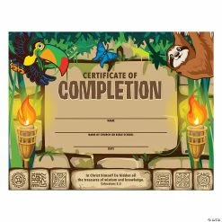 Cheap 🥰 Treasure Hunt VBS Certificates of Completion 🔔