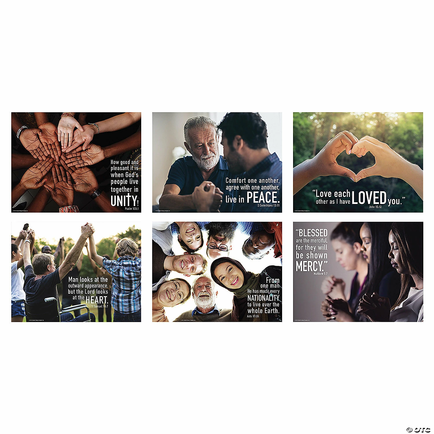 Discount ๐งจ Unity Bible Verse Posters - 6 Pc. ๐ฅฐ